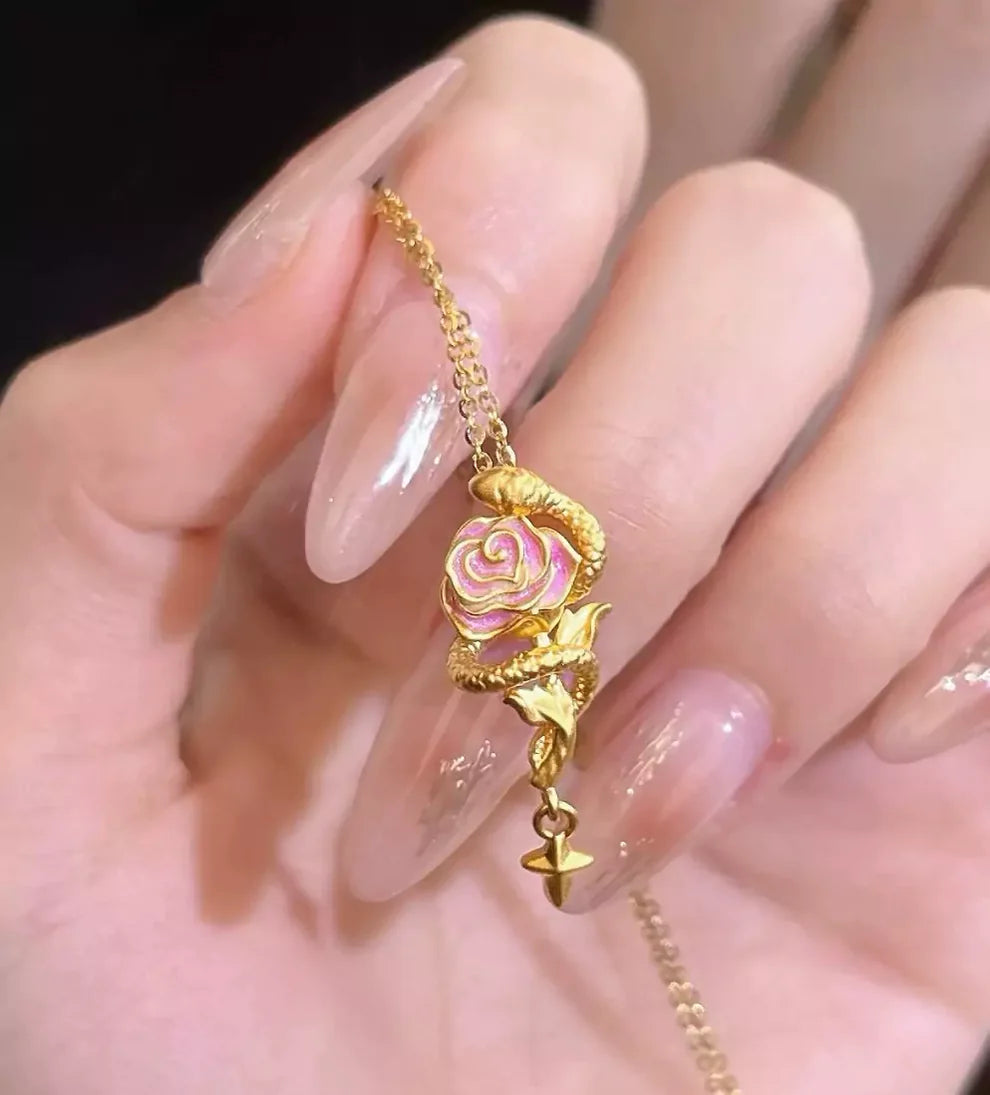 VITTORA - Collar de rosas y serpientes